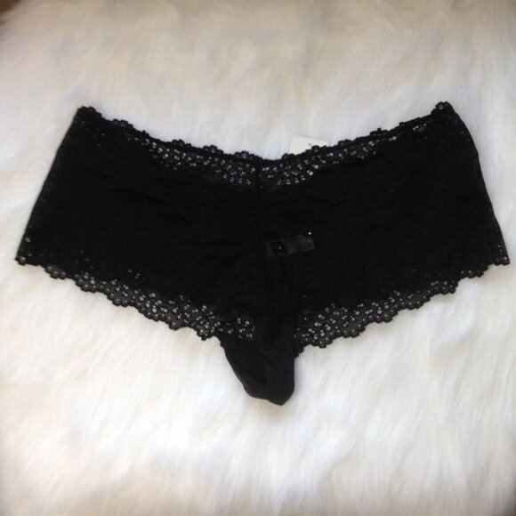 B. Tempt'd by Wacoal Lace Panty Brief Black XL NWT - Picture 1 of 5